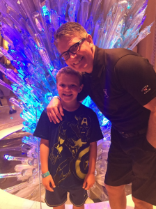 Douglas and his son Carter in Atlantis 2015